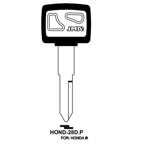 Key blank HOND-28DP