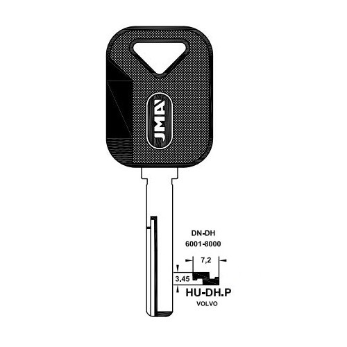 Key blank HU-DHP