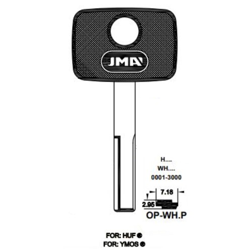 Key blank OP-WHP
