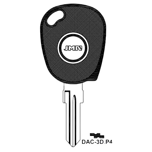 Transponder Key blank TP00DAC-3DP4