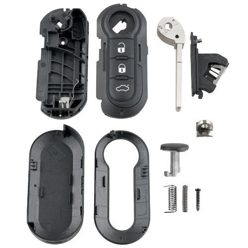 3 button remote key shell, fits Fiat - Image 2