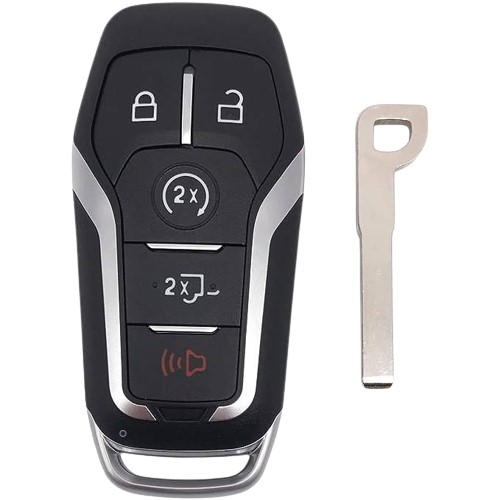 4+1 button smart remote key shell, fits Ford