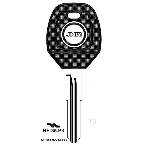 Transponder Key blank TP00NE-35P3
