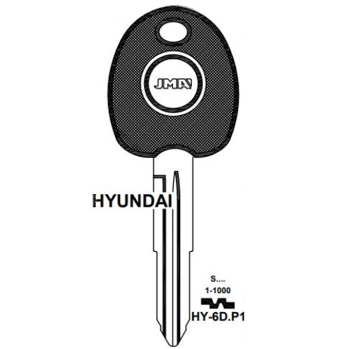 Hyundai transponder key blank TP00HY-6DP1