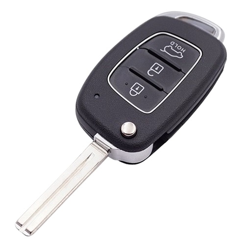 3 button remote key shell, fits Hyundai
