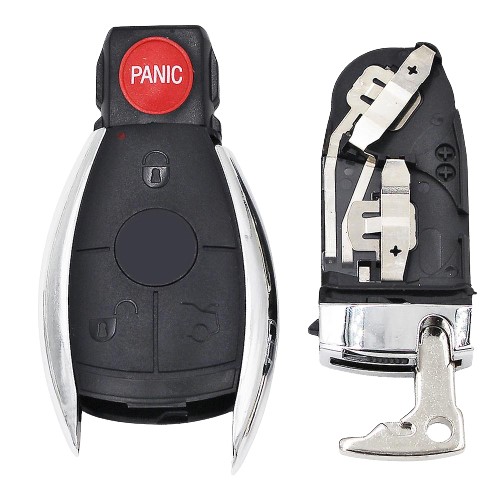 Smart 3+1 button key shell, fits Mercedes Benz