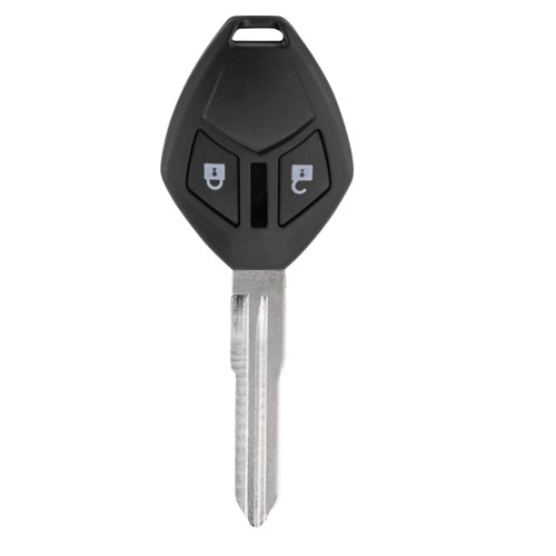 2 button key shell with MIT-8D.P blade, fits Mitsubishi