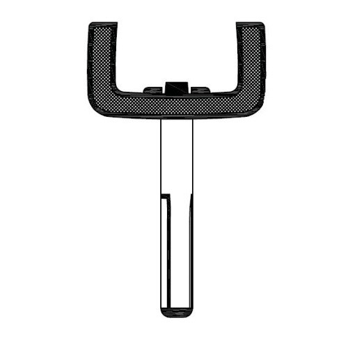 Transponder Key blank TP00OP-WHTL