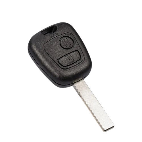 2 button key shell with HU-HCA.P blade, fits Peugeot