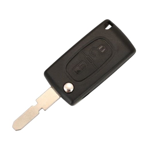 Peugeot 2 button flip key with NE-51.P blade