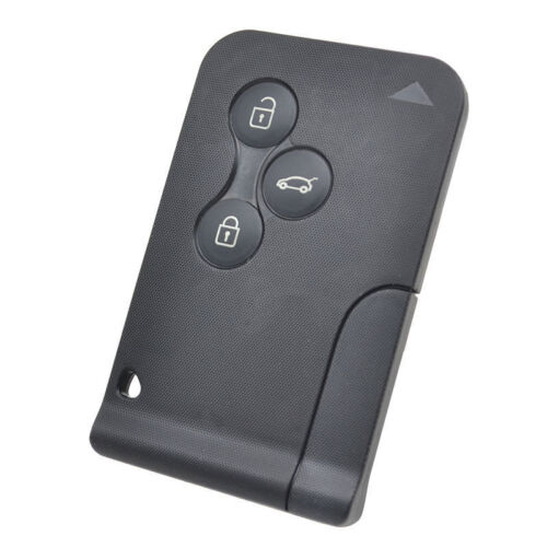 3 button smart card shell, fits Renault Megane