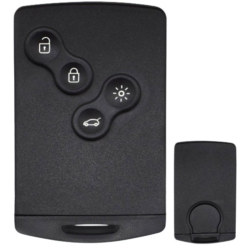 4 button smart card shell, fits Renault Megane
