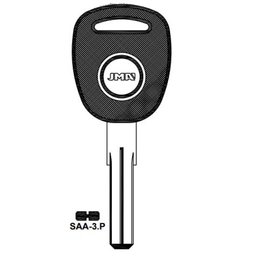 Transponder key TP00SAA-3P, fits SAAB