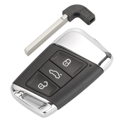 3 button smart key shell, fits VW Passat B 8