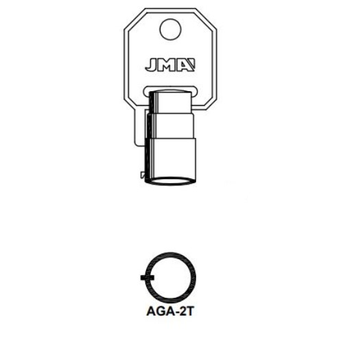 Key Blank AGA-2T