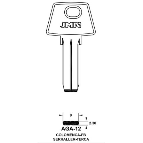Key Blank AGA-12