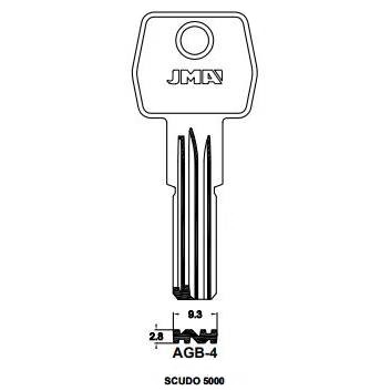 Key Blank AGB-4