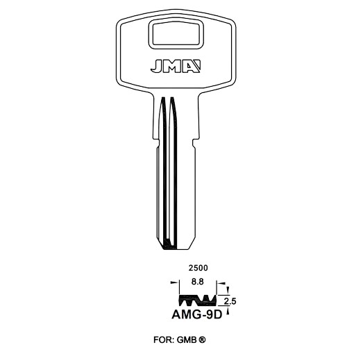 Key Blank AMG-9D