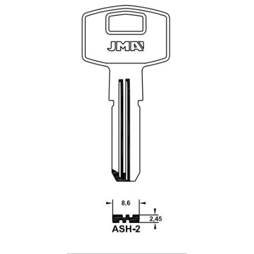 Key Blank ASH-2