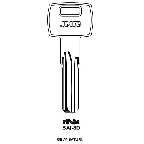 Key Blank BAI-8D