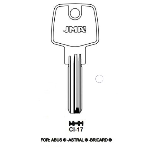 Key Blank CI-17