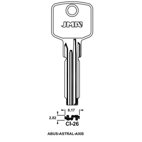 Key Blank CI-26