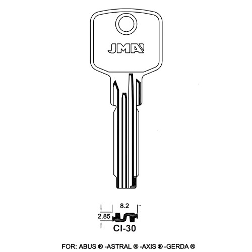 Key Blank CI-30