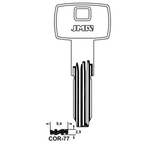 Key Blank COR-77