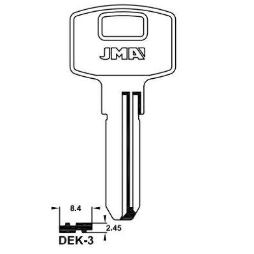 Key Blank DEK-3