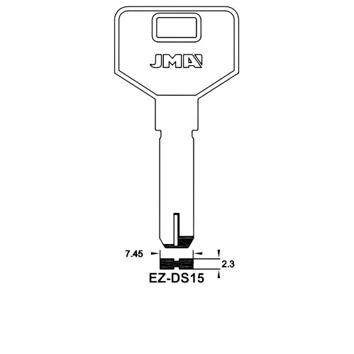 Key Blank EZ-DS15