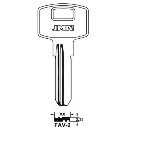 Key Blank FAV-2