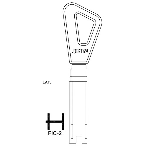 Key Blank FIC-2