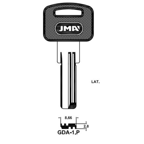 Key Blank GDA-1P