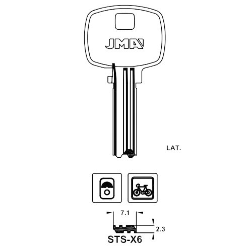 Key Blank STS-X6