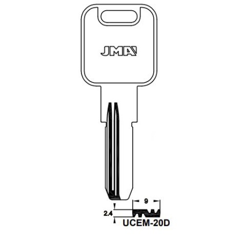 Key Blank UCEM-20D