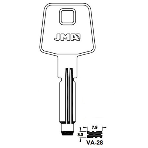 Key Blank VA-28