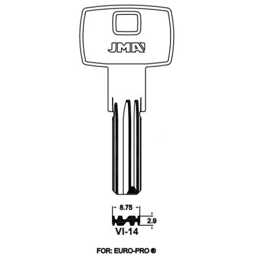 Key Blank VI-14