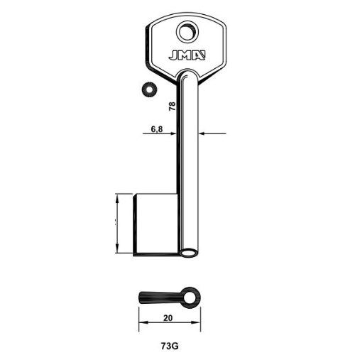 Key Blank 73G