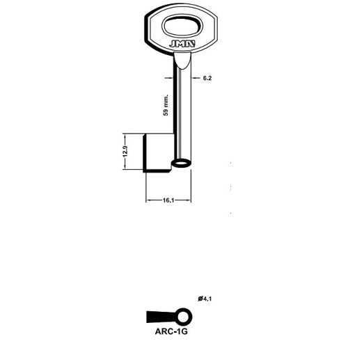 Key Blank ARC- 1G