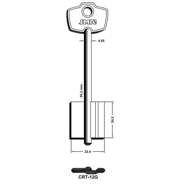 Key Blank CRT-12G