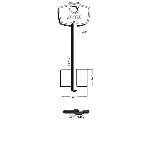 Key Blank CRT-14G