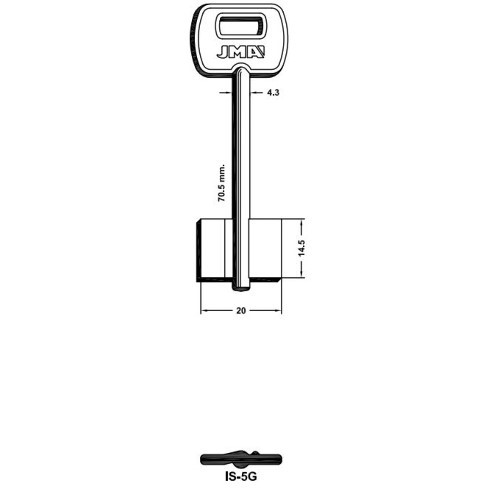 Key Blank IS-5G