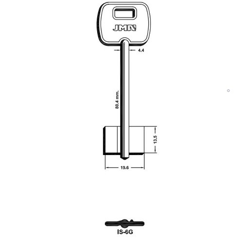 Key Blank IS-6G