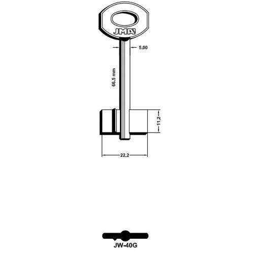 Key Blank JW-40G