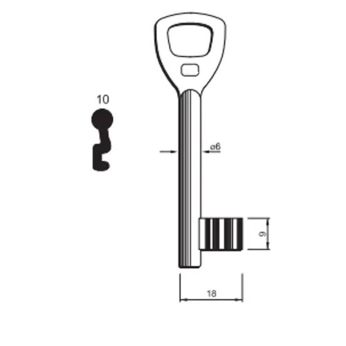 Key Blank LOB nr.10