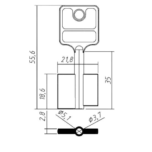 Key Blank MAUER-14