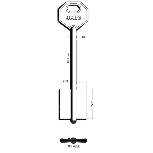 Key Blank MT-8G