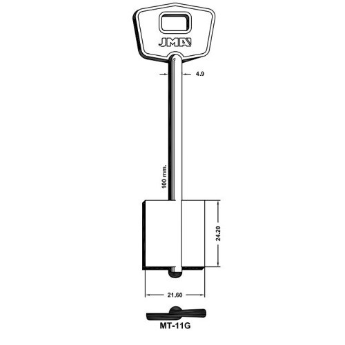 Key Blank MT-11G