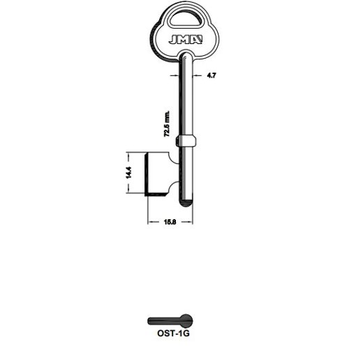 Key Blank OST-1G