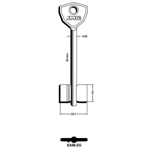Key Blank SAM-2G